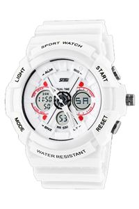 Picture of  Đồng hồ nam dây nhựa SKMEI Sport Watch 0966 (Trắng phối đỏ)  