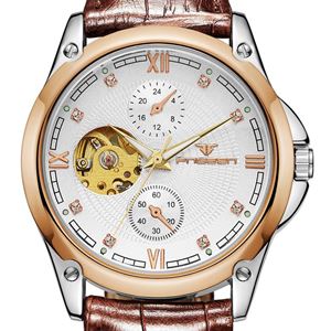 Picture of Đồng hồ nam cơ automatic dây da Fngeen 3579A